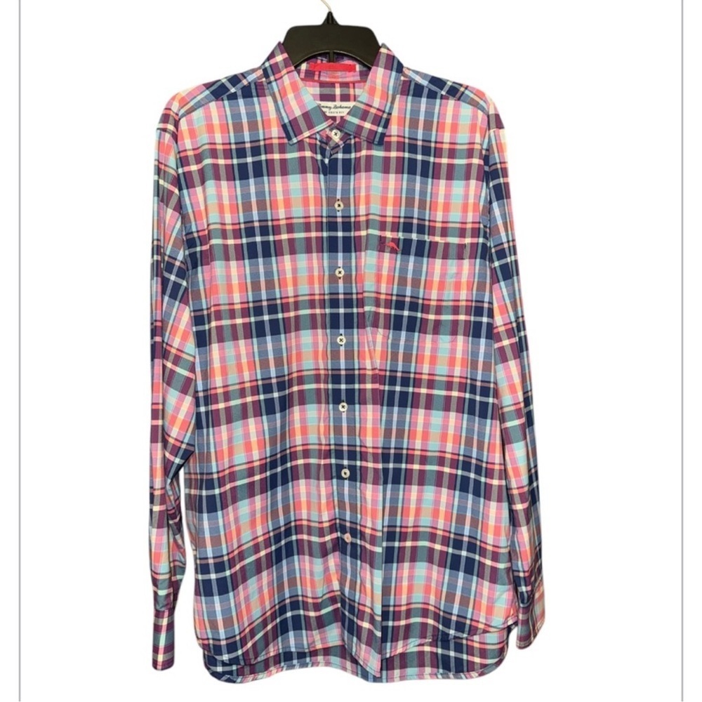 Tommy Bahama Men's Multicolor Plaid Shirt Siesta key size large